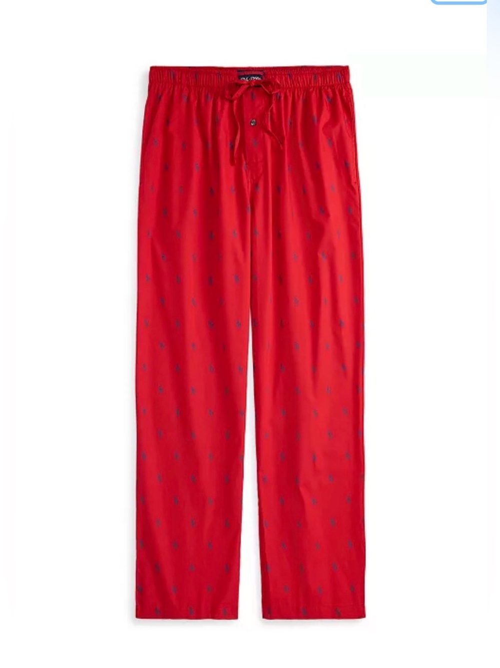 Polo Ralph Lauren Men's Size Large Drawstring Red Blue Pony Pajama Pants - Picture 4 of 8